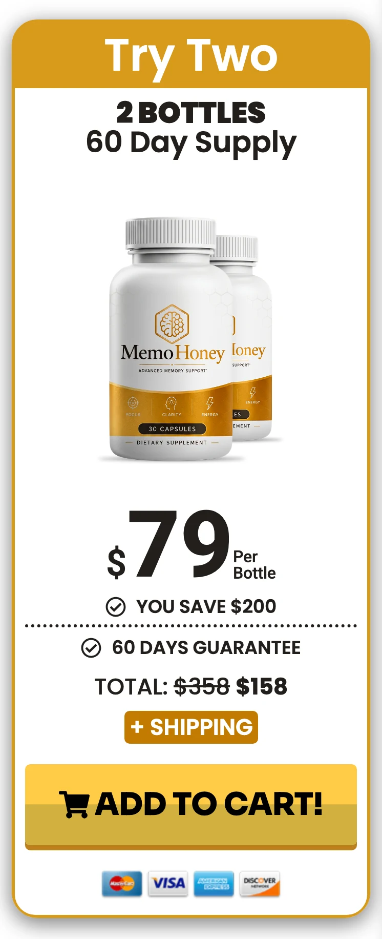 MemoHoney 2 bottles